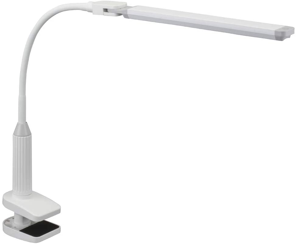 OHM Electric LED Desk Lamp Clamp White LTC-LS36-W 07-8616 OHM